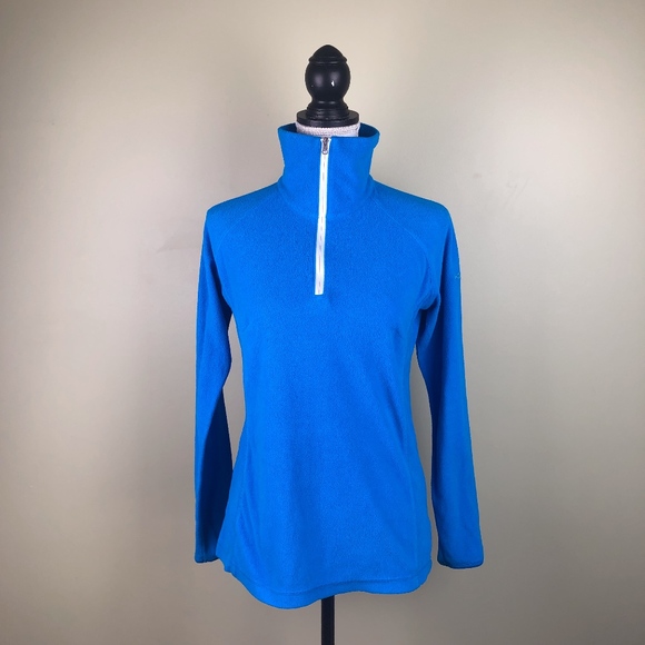 Columbia Sweaters - Columbia Blue Fleece Half Zip Women's Size Small